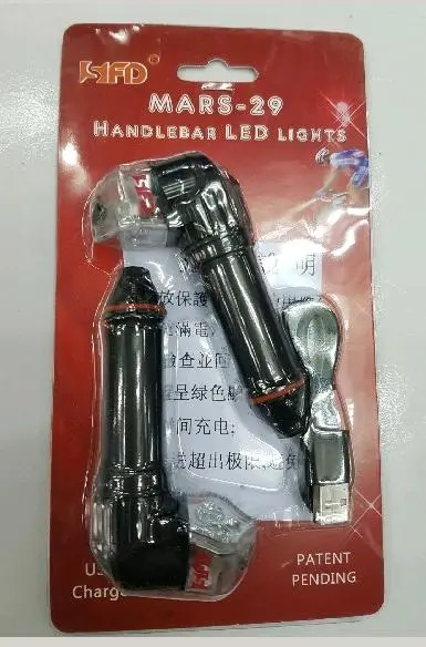 Sfd Mars-29 Usb 叉電套裝燈(指揮燈)-黑色-公路把用, / Sfd Mars-29 Usb  Light-Bk 1