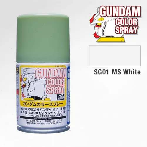 Sg01 Ms White Gundam Color Spray 100Ml 1