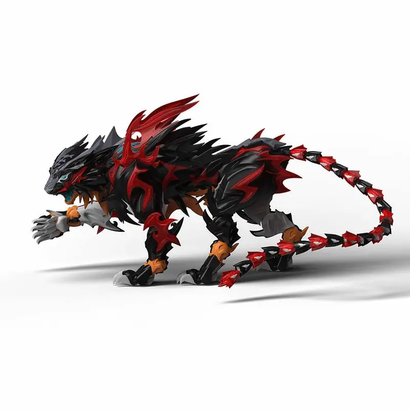 Shenxing Technology: Red Stripes Black Tiger Plastic Model Kit 1