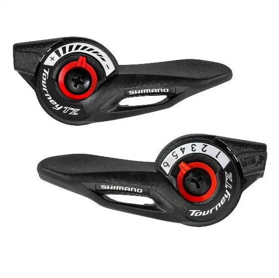 Shimano 波手-黑色-3X6 Speed-Sl-Tz500-6 / Shimano Thumb Shifter Shift Lever Set-Sl-Tz500-6 1