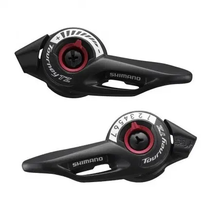Shimano 波手-黑色-3X7 Speed-Sl-Tz500-7 / Shimano Thumb Shifter Shift Lever Set-Sl-Tz500-7 1