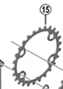 Shimano Fc-M7100 鏈鉼片 26T-Bj (For 36-26T) /Shimano Fc-M7100 Chainring 26T-Bj (For 36-26T) 1