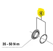 Shimano Fc-M9200 Lock Ring And Washer 鎖環與墊圈 1