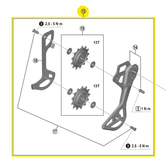 Shimano Rd-M8250 Plate Assembly 1