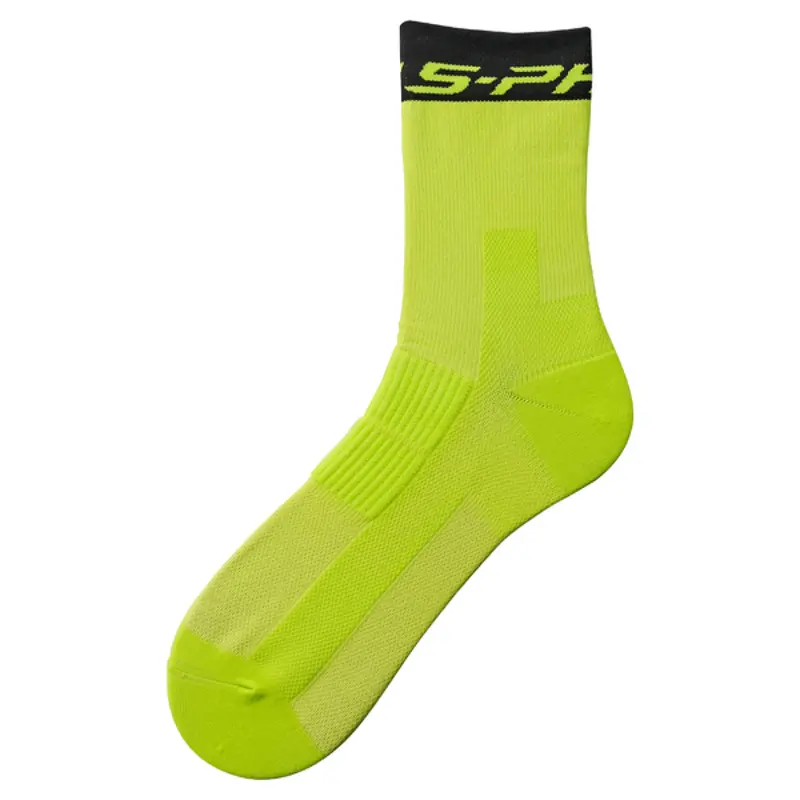 Shimano S-Phyre 長單車襪-螢光黃色 / Shimano S-Phyre Tall Socks-Lime Yellow 1