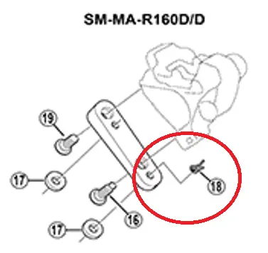 Shimano Sm-Mar160d Snap Retainer 1