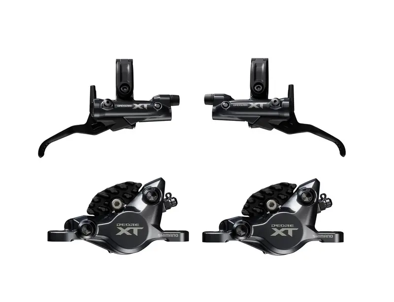 Shimano Xt 散熱金屬皮2活塞前後碟掣套裝bl-M8200,Br-M8200(Lf & Rr) 另外樹脂皮x2和100ml 油1支 1