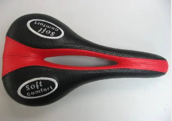 Soft Comfort Saddle~Bk/Rd 1