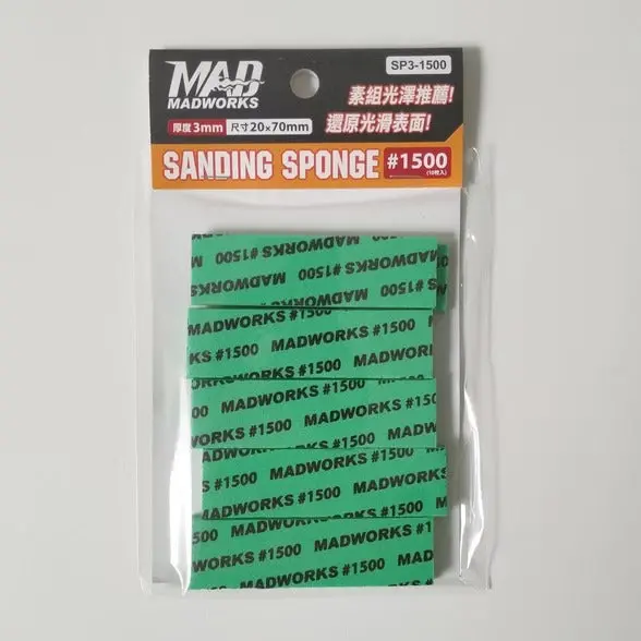 Sp3-1500 Sanding Sponge 1500 Grit 3Mm (10 Pieces) 1
