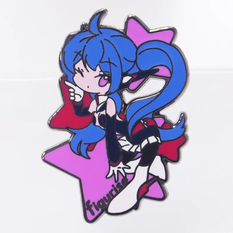 Space Rise-Chan 1.5" Hard Enamel Pin 1