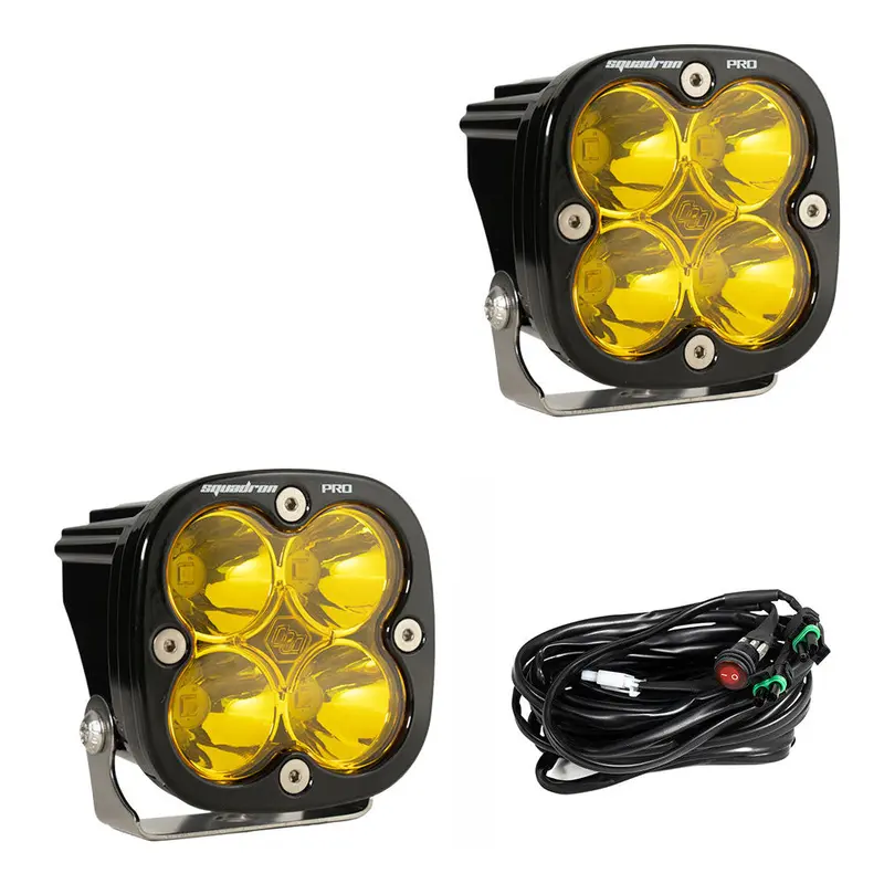 Squadron Pro Black Led Auxiliary Light Pod Pair - Universal 4