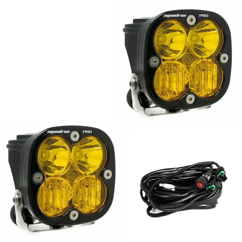 Squadron Pro Black Led Auxiliary Light Pod Pair - Universal 4