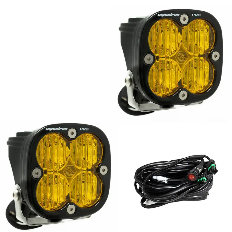 Squadron Pro Black Led Auxiliary Light Pod Pair - Universal 7