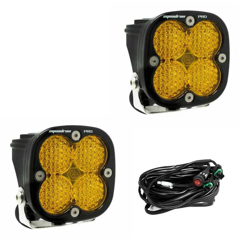 Squadron Pro Black Led Auxiliary Light Pod Pair - Universal 8