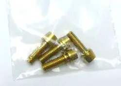 Srp M5 X 16Mm 鈦合金螺絲(立管用)-金色~(1包4粒) / Srp M5 X 16Mm Ti Nuts~Gold~(4Pcs/1) 1