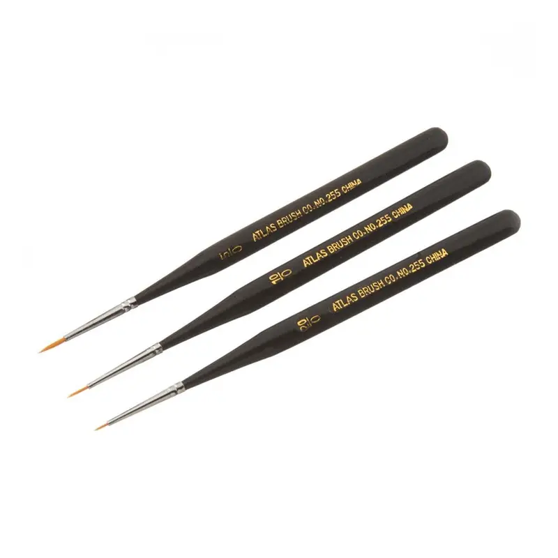 Taklon Ultra Detail 3 Brush Set (5/0, 10/0, 20/0) 1