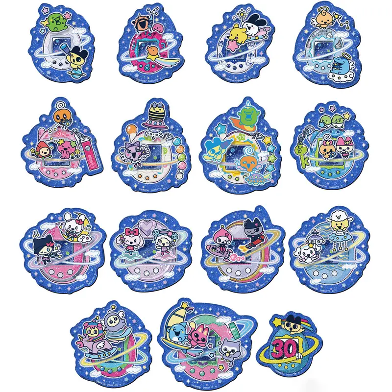 Tamagotchi Shokugan 30Th Anniversary Chara-Magnets (Box Of 14) 1