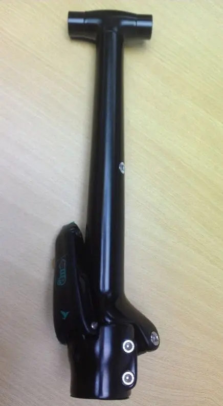 Tern 3D 豎管, Handlepost Link Physis T-Bar-啞黑matte Black - 390X12deg 1