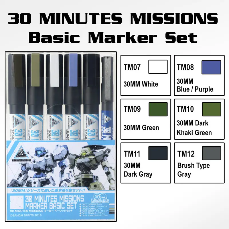 Tms02 30Mm Basic Marker Set 1