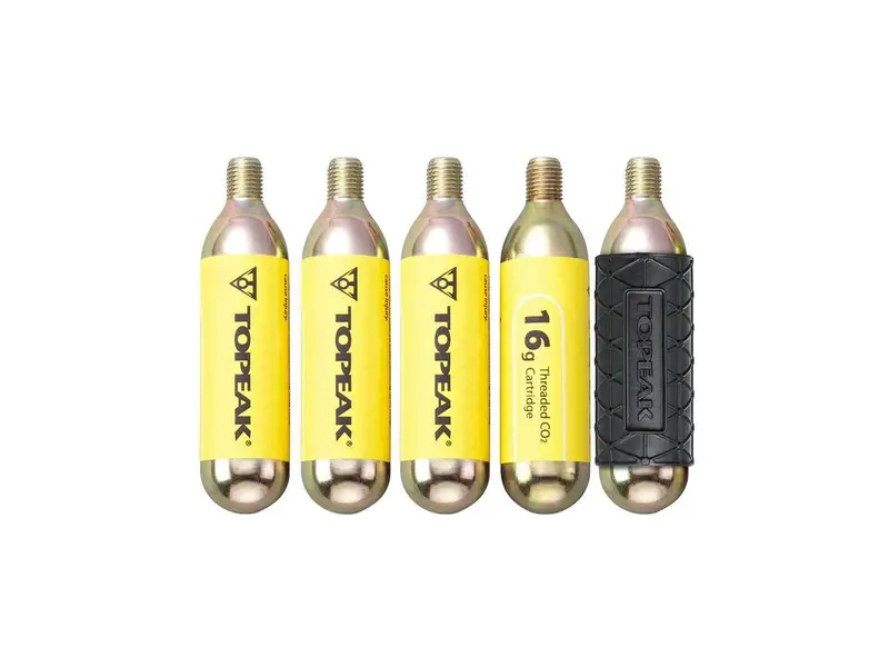 Topeak 16G Threaded 壓縮氣(5支裝)-Tcot-6 / Topeak 16G Threaded Co2 Cartridge(5 Pcs/Pk)-Tcot-6 1