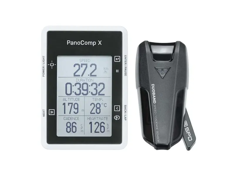Topeak Panocomp 藍牙無線咪錶連duoba速度感應器-黑色 / Topeak Panocomp X Bt Smart Wireless Cycle Computer 1