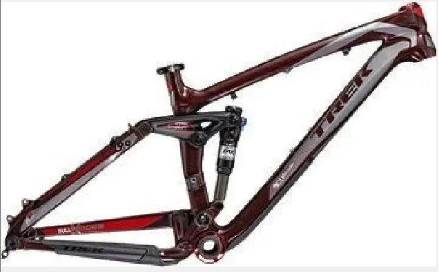Trek 2011 Remedy 9.9 炭纖維避震車架-深紅色-17.5 /Trek 2011 Remedy 9.9 Carbon Frame-Chi Red Tint- 17.5 1