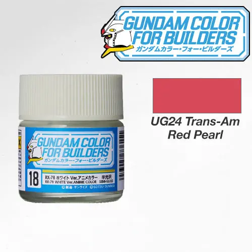 Ug24 Trans-Am Red Pearl Gundam Color For Builders 10Ml 1