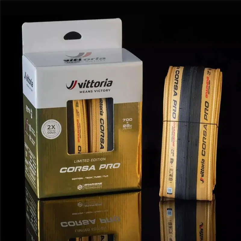 Vittoria Corsa Pro 真空可摺外胎 黑色金邊限量特別版 (兩條裝) 1
