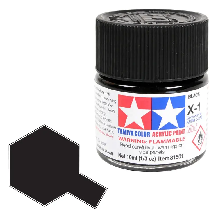 X-1 Mini Tamiya Black 1
