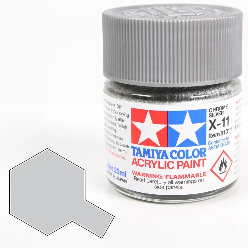 X-11 Tamiya Chrome Silver 1