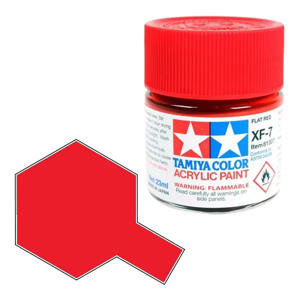 Xf-7 Tamiya Flat Red 1