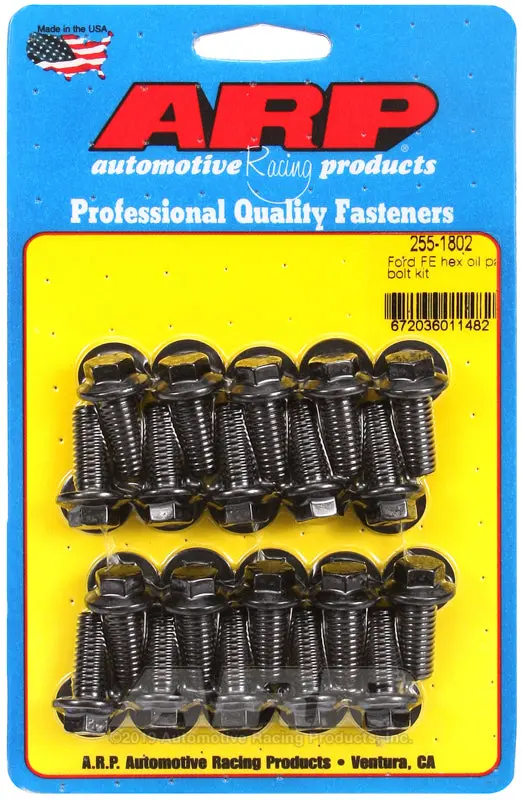 Arp Hex Oil Pan Bolt Kit For Ford Fe Engines 1