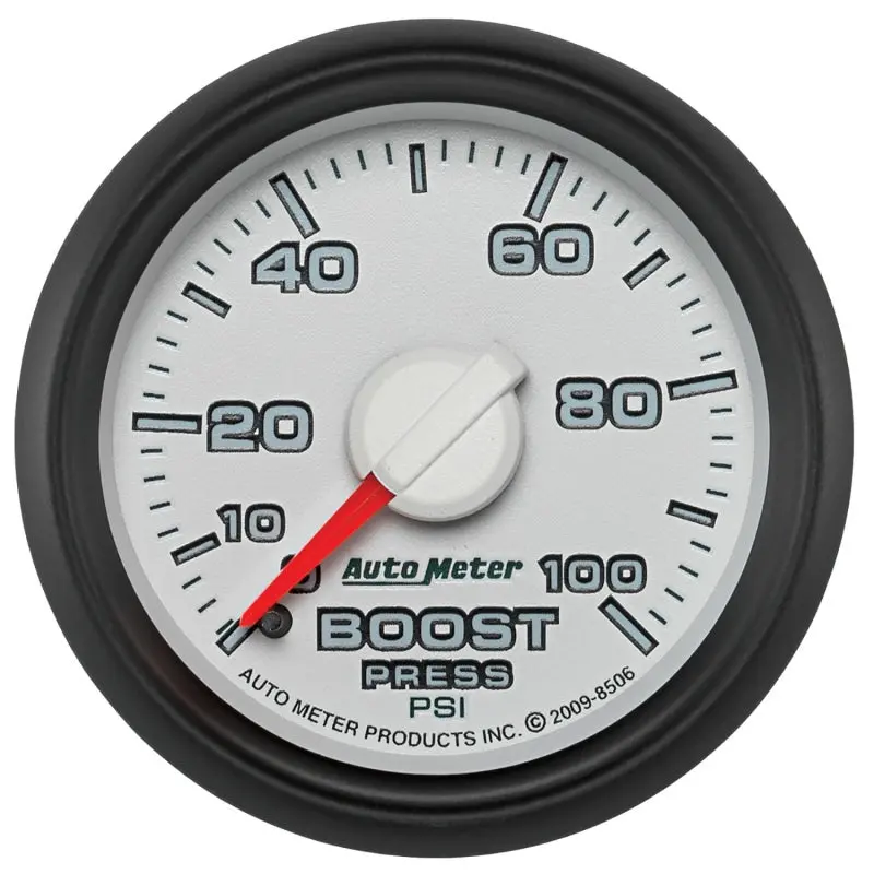 Autometer Factory-Match Mechanical Boost Gauge – 52.4Mm, 0–100 Psi, Triple-Range Dial 1
