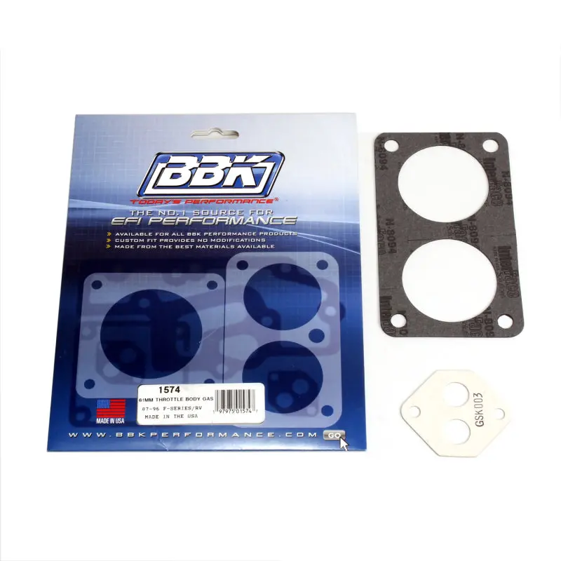 Bbk 87-03 Ford F Series Truck Twin 61Mm Throttle Body Gasket Kit 1