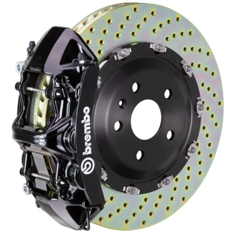 Brembo 19-22 A-Class (Excl Amg) Fr Gt Bbk 6Pis Cast 365X34 2Pc Rotor Drilled-Black 1