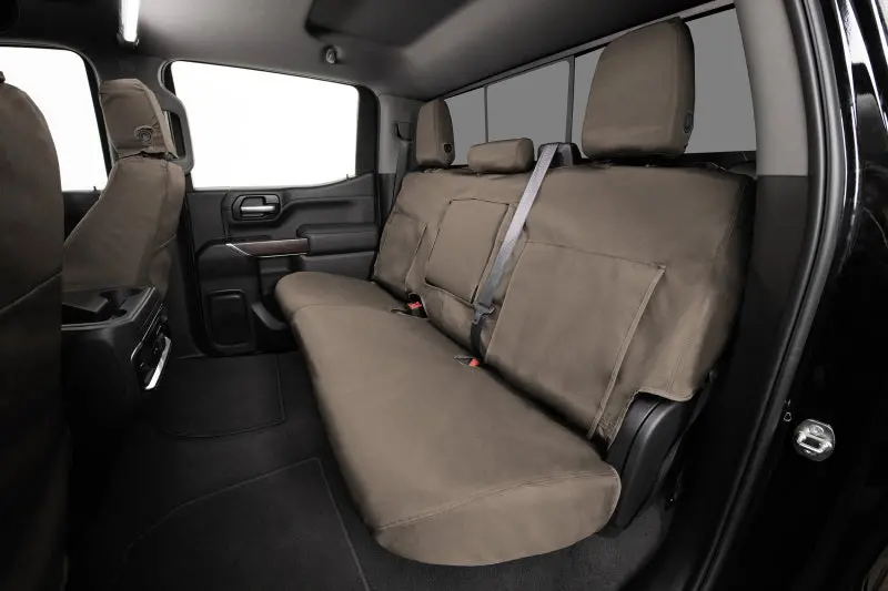 Covercraft 09-10 Ford F150 Waterproof Polyester Seatsaver Custom Front Row Seat Covers - Taupe 1