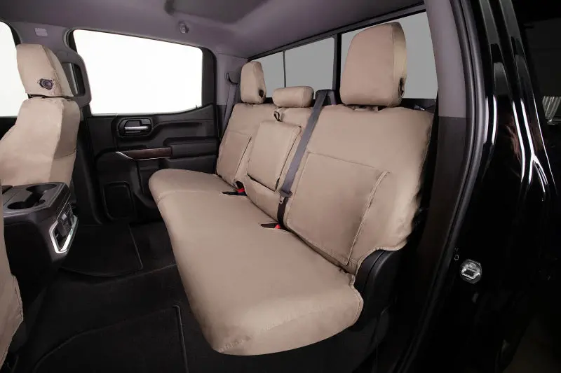 Covercraft 19-20 Ford F150 Polycotton Seatsaver Custom Front Row Seat Covers - Taupe 1
