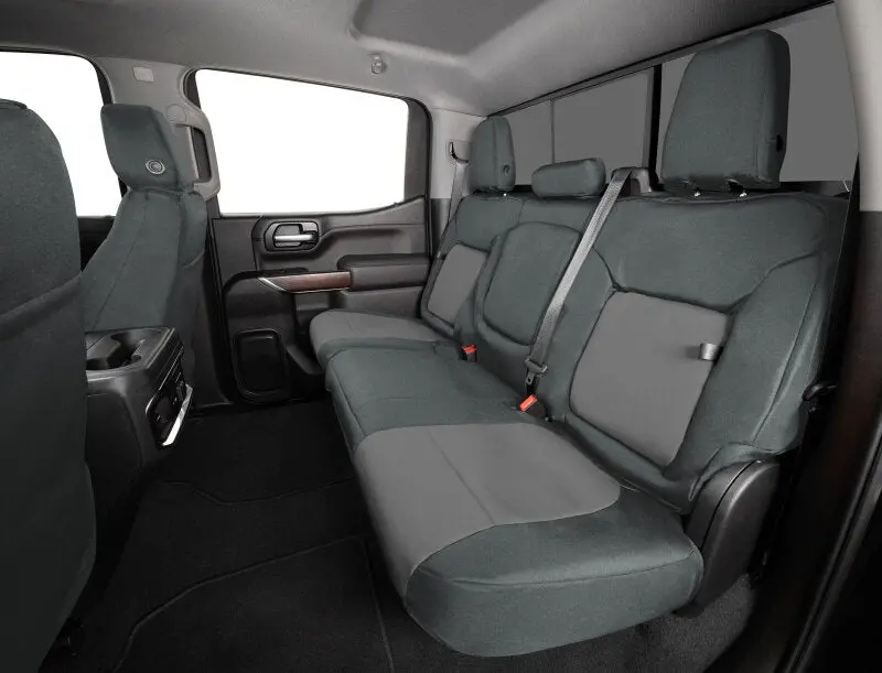 Covercraft Precisionfit Charcoal/Silver Second-Row Seat Covers For 2018–2024 Toyota Camry 1