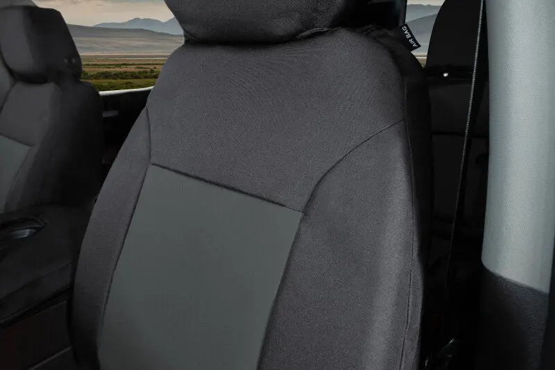 Covercraft Precisionfit Seat Covers – Front Row, Black/Charcoal, For 2014–2018 Chevrolet Silverado & Gmc Trucks 1