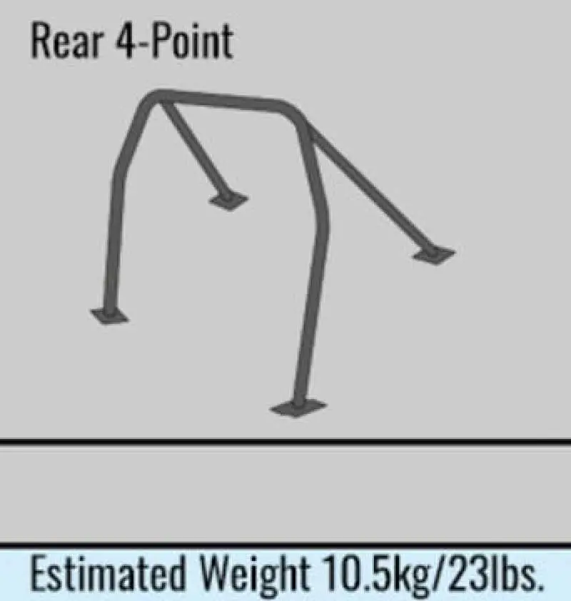 Cusco D1 Chromoly 4-Point Roll Cage – 2-Seat Configuration – Fits Subaru Impreza Gc8 (2-Door, No Sunroof) 1