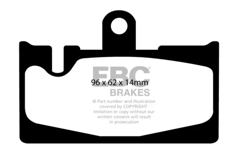 Ebc 01-06 Lexus Ls430 4.3 Yellowstuff Rear Brake Pads 1