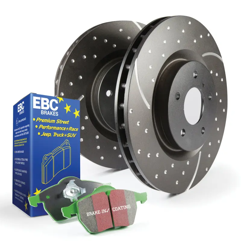 Ebc Greenstuff Brake Pad & Gd Slotted Rotor Kit – Performance Street Braking System 1