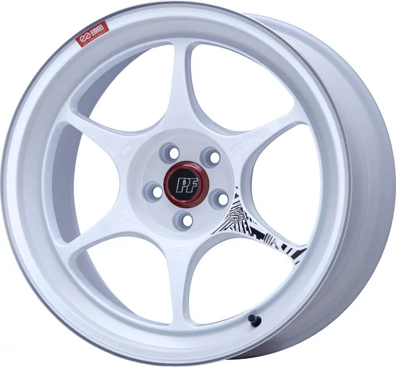 Enkei Pf06 Forged Wheel – 18X10", 5X114.3, 40Mm Offset, 75Mm Center Bore, White Machined Face 1