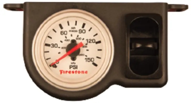 Firestone Wr17602570 Single-Dial Pneumatic Pressure Gauge – White Plastic Housing 2