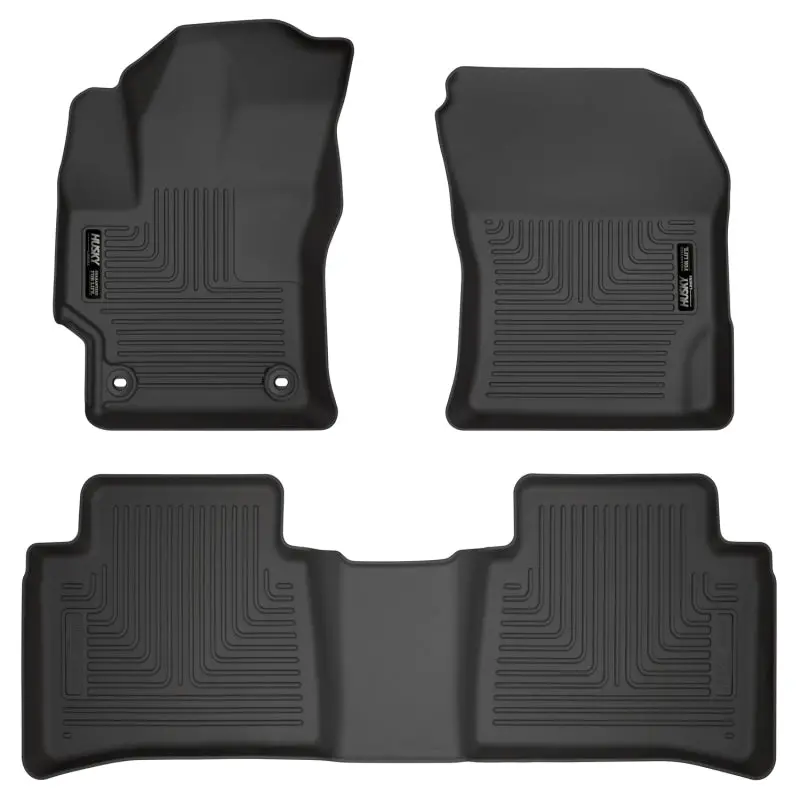 Husky Liners 2020 Toyota Corolla Weatherbeater Black Front & 2Nd Seat Floor Liners 1