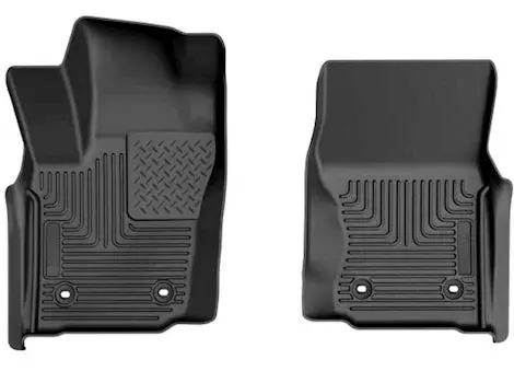 Husky Liners Custom Floor Liners For 2024 Toyota Tacoma Double/Access Cab With Automatic Transmission – Black 1