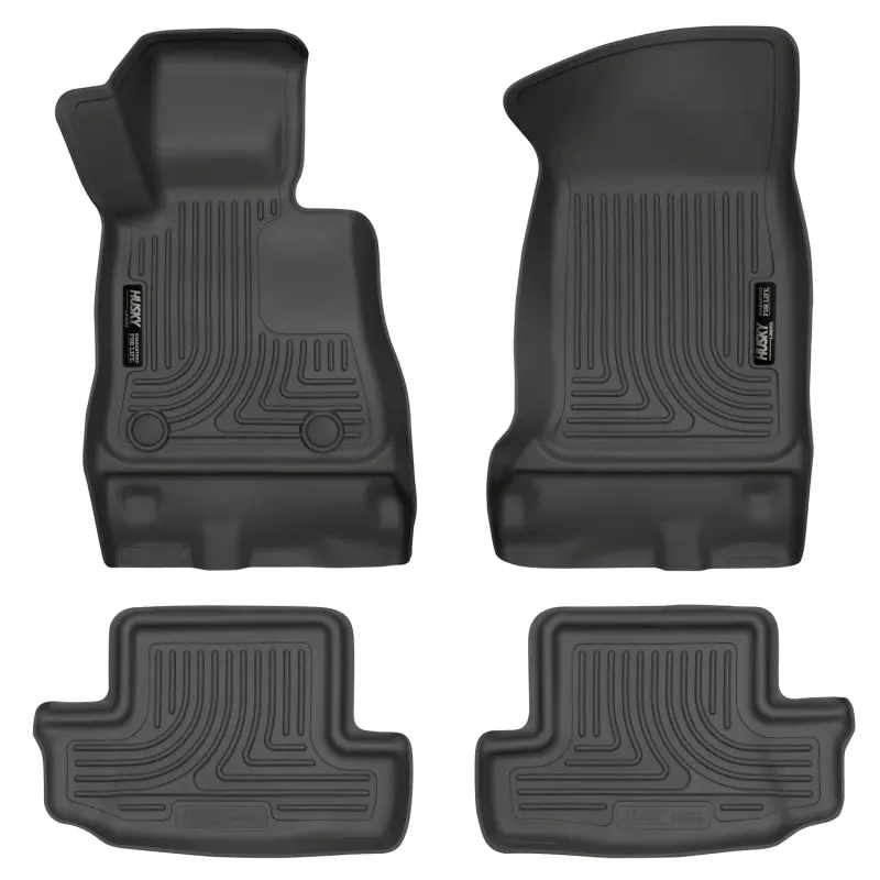 Husky Liners Weatherbeater Floor Mats For 2016–2017 Chevrolet Camaro – Front & Second Row (Black) 1