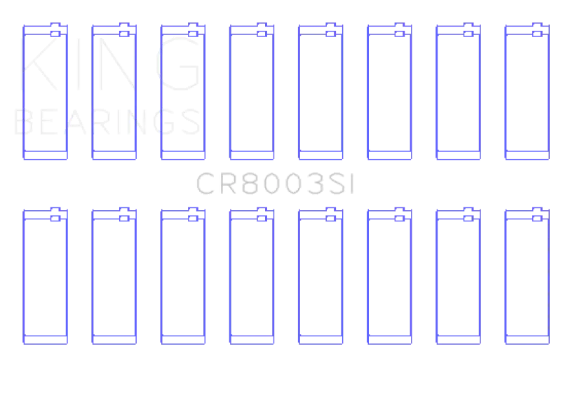 King Engine Bearings Connecting Rod Bearing Set – +0.50Mm Oversize For Gmc 281 Engine 2