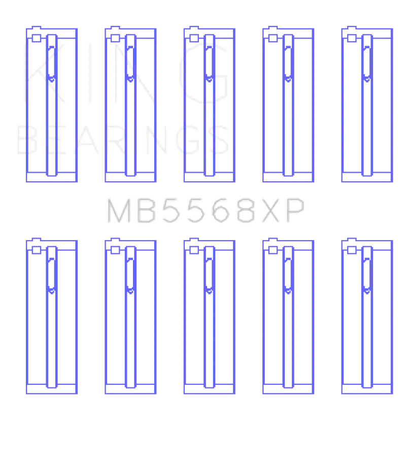 King Performance Main Bearing Set – Compatible With Acura D16A1, Honda H22A4 (1997–2001), And F23A (1998+) 1