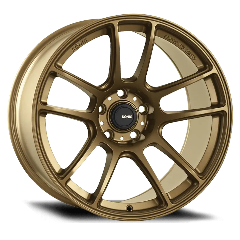 Konig Heliogram Flow-Formed Wheel – 18X9.5 In, 5X114.3 Mm Bolt Pattern, Et35 Offset, Matte Bronze Finish 1